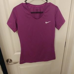 Nike pro dry fit t shirt purple like,new
